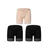 Cozy Maker（C&M）マタニティショーツ ローライズ 下着 妊婦 パンツ インナー レース 3枚セット (M, ベージュ+ブラック+ブラック)