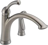Delta 11926-SS-DST Lewiston Single Handle Kitchen Faucet with Spray Stainless [並行輸入品]