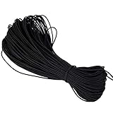 TKY ショックコード バンジーロープ ゴムロープ 弾性ロープ ゴム紐 コード ロープ 補修 手芸 収納 10ｍ ブラック (3mm)