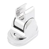 uxcell シャワーヘッドホルダー　シャワーヘッドグリップ　ブラケットホルダー　シルバートーン　プラスチック