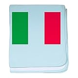 CafePress – イタリア国立フラグ – スーパーソフトベビー毛布、新生児おくるみ ブルー 054726759025CD2