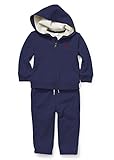 ラルフローレン ベビー　アクティブセット　スウェット　セットアップ ポロ　ralph lauren　ボーイズ　ラルフ 　並行輸入品　カバーオール　ジャージ polo (12M(12ヶ月), ネイビー)