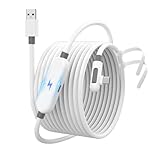 【充電しながら遊ぶ】Etopgo リンクケーブル 5m 60W急速充電＆5Gbpsデータ転送対応 Meta Q uest 3S/3/2/Pro/Pico 4/Pico 4 Ultra等VRヘッドセット対応 Linkケーブル 別の充電ポート付き VR リンクケーブル L字型 USB-A 3.2 to Type-C コードゲームPC/Steam VR用 高耐久 VRアクセサリー (ホワイト)