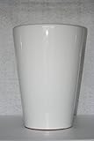 陶器鉢 大型 高さ58cm　つや有/白/ホワイト