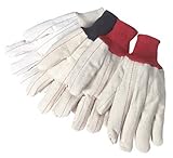 Liberty 4518Q/CR 18 oz Cotton/Polyester Blend Corduroy Nap-In Double Palm Canvas Glove (Pack of 12) 