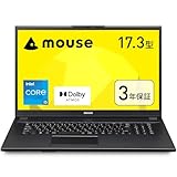 mouse F7 【3年保証】 17.3インチ ノートパソコン (Windows 11 Pro Core i5 32GB メモリ 500GB SSD WEBカメラ テレワーク ビジネス) F7I5I01BK3SIW1PAZ