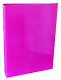 Aurora GB Cosmic Expressions Mini Binder 1 Inch Round Ring 5 1/2 x 8 1/2 Inch Size Flamingo High Glo