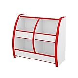 【JAJAN】おもちゃばこ レギュラー 幅65cm レッド［完成品][おまけ付き]【知育家具EVAキッズシリーズ】OB-65MR_s