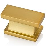 Southern Hillsサテンゴールドキャビネットノブ – 長方形 – Pack of 5 – キッチンキャビネットノブ – キャビネットハードウェアPulls – shkm001-gld-5