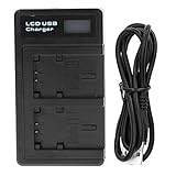 ソニーFDR-AX53HDR-CX230 HDR-CX220 CX330 CX380 CX455 CX900 CX430V TD30V FDR-AX100、LCDディスプレイ用デュアルNP-FV50バッテリースロットUSB充電器