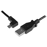 StarTech.com マイクロUSB充電同期ケーブル 1m L型左向き オス/オス USBAUB1MLA