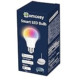 【Amazon Alexa認定 LED電球 】Bomcosy WiFiスマート電球 E26 7W AlexaとGoogle Homeで使用