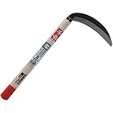 千吉 片刃薄鎌 鋼付 左利き用 柔らかい草用 180mm