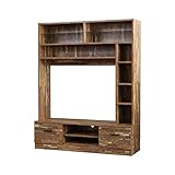 ダークブラウン／テレビ台 テレビボード TV台 TVボード AVボード 幅120 ハイボード ハイタイプ 収納 引き出し 棚 寄木柄 スライドレール シンプル スタイリッシュ