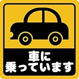 マグネットステッカー カーステッカー 車に乗っています 傷隠し 車用ステッカー おもしろ B0116