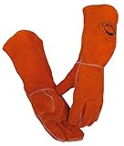 Caiman 1468 One Size Fits All 18-Inch Special Application Welding Glove, Russet [並行輸入品]