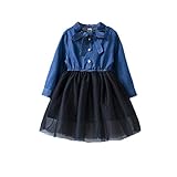 ベビー服　女の子　ドレス　ワンピース　Cutelove　長袖　偽2セット　女の子　ベビー　ガールズ　赤ちゃん　幼児　秋冬　可愛い　素敵　カジュアル　普段着　素敵　韓国　チュチュベビー　ブルー