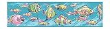 York Wallcoverings CK7601BSMP Candice Olson Kids Under The Sea 8 X 10 Wallpaper Memo Sample, Aqua [並