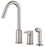 Danze D409030SS Amalfi Single Handle Kitchen Faucet with Side Spray, Stainless Steel [並行輸入品]