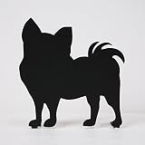 エクステリア ステンレス ウェルカムアニマルGHO-ANIMAL-04「チワワ」 門柱 壁飾り 犬