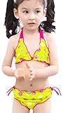 (コ-ランド) Co-land ベビー水着 女の子 セパレート 2点セット ビキニ ショーツ キッズみずぎ スイムウエア 子供用 女児 図案 ガールズ 4