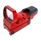 ChaosAirsoft オープンタイプ ドットサイト レティクル4種類×2色 輝度5段階 20mmレール 対応 (レッド)