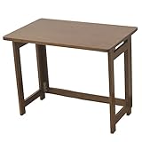 山善(YAMAZEN) 天然木折りたたみデスク(幅80 奥行45)ミドルタイプ フレッシュブラウン SP-5750H55(FBR)