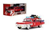 Jada Hollywood Rides Transformers x Ghostbusters Ecto-1 G1 マッシュアップ - ドアを開けるダイカストカー 1:32スケール 対象年齢8歳以上 (40周年記念版)