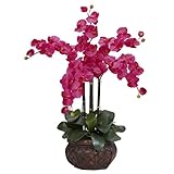 装飾花瓶シルクフラワーアレンジメントとほぼナチュラル1211-BU胡蝶