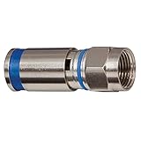 Klein Tools VDV812-624 Standard Compression Connector, RG6/6Q, Male, 50-Pack [並行輸入品]