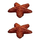 セットの2オーシャンスタイル引き出しプルハンドルキャビネットノブ、ヒトデ