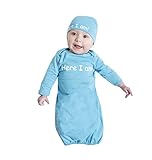 (ベビービーマイン) Baby Be Mine新生児ガウンと帽子のセット US サイズ: Newborn / 0-3 Months
