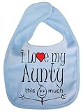 IiE, I love my Aunty this much, Unisex Feeding Bib, Pale Blue by Image is Everything