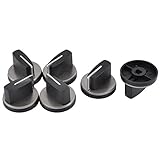 uxcell 点火ツマミ スイッチノブ 家庭 キッチン ガスストーブバーナー オーブン クッカー レンジ 表面 4.2cm 6個入り