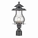 Acclaim 8207BK Blue Ridge Collection 1-Light Post Mount Outdoor Light Fixture, Matte Black [並行輸入品]