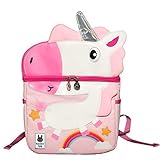 盛玄スクールバッグ子供の本バックパック赤ちゃん女の子4-12歳防水ナイロンスクールバッグバックパックかわいい軽量女の子子供学生スクールバッグ（UnicornRosé）