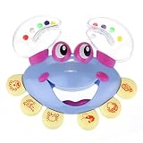 trendinao新しい子供赤ちゃんキュートCrabデザインHandbell Musical Instrument Jingle Rattleおもちゃブルー