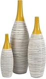 IMAX 11217-3 Andean Multi Glaze Vases, Set of 3 by Imax