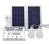 JPYH 【 携帯できる どこでも発電所 】ソーラー照明システム ソーラーパネル搭載 太陽充電 モバイルバッテリー フルセットパッケージ