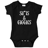 Shts and Giggles Funnyベビーボディスーツ幼児 US サイズ: M カラー: ブラック