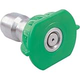 Pressure Washer Sprayer Nozzle Tip Size 3.0 or 030, Color Green 25 Degree Stainless Steel Quick Coup