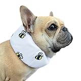 NEW クールネック 犬 2025年モデル 全20柄 夏 暑さ対策 ひんやり リード穴付き 保冷剤付属 首 裏生地防水 アルミ フレンチブルドック フレブル クールスヌード おしゃれ スイカ 熱中症予防 小型犬 中型犬 大型犬 KM882G (XLサイズ, 19ミツバチ)