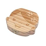 Vosarea 乳歯ケース トゥースボックス 乳歯入れ 赤ちゃん用 乳歯ボックス 記念 木製 名前と抜けた日記録 うぶ毛を入れる お出産祝い 子供の成長の証 幸せな思い出 女の子