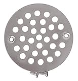 Plumbest C60-814 Decorative Shower Stall Drain Replacement Strainer with Screws, Satin Nickel by Jon
