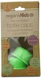organicKidz Narrow Necked Bottle Cap, Green 2 Count by organicKidz [並行輸入品]