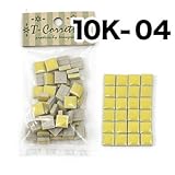 Ｔコレット10mm角モザイクタイル レギュラーカラー 小袋50個入 【10K-04】ライトイエロー