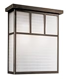 Transglobe Lighting 40142 ROB Outdoor Wall Light with White Glass Shades, Rubbed Oil Bronze Finish b