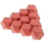 Lovoski DIY　木製　ブロック　教育道具　おもちゃ　子供　実用　着色可能　玩具用　数学演習　10個　全5色 - ピンク