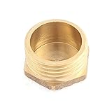 uxcell　六角パイププラグ　六角コネクタ　カプラー　オスねじ20mm　ブラストーントーン