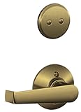 Schlage f94-ela Elanレバーダミー内部パックからThe Fシリーズ、アンティーク真鍮